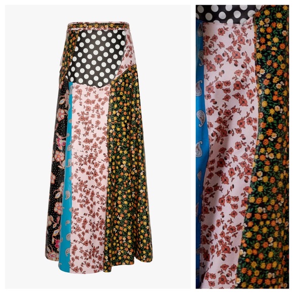 NWT. Zara Limited Edition Leather Printed High Waisted Long Skirt. Size S. - Picture 7 of 15